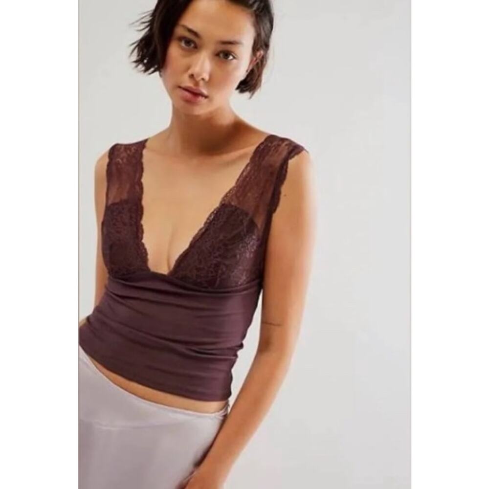 NWT Intimately by Free People Power Play Cami Top | Bittersweet Cocoa | Size M